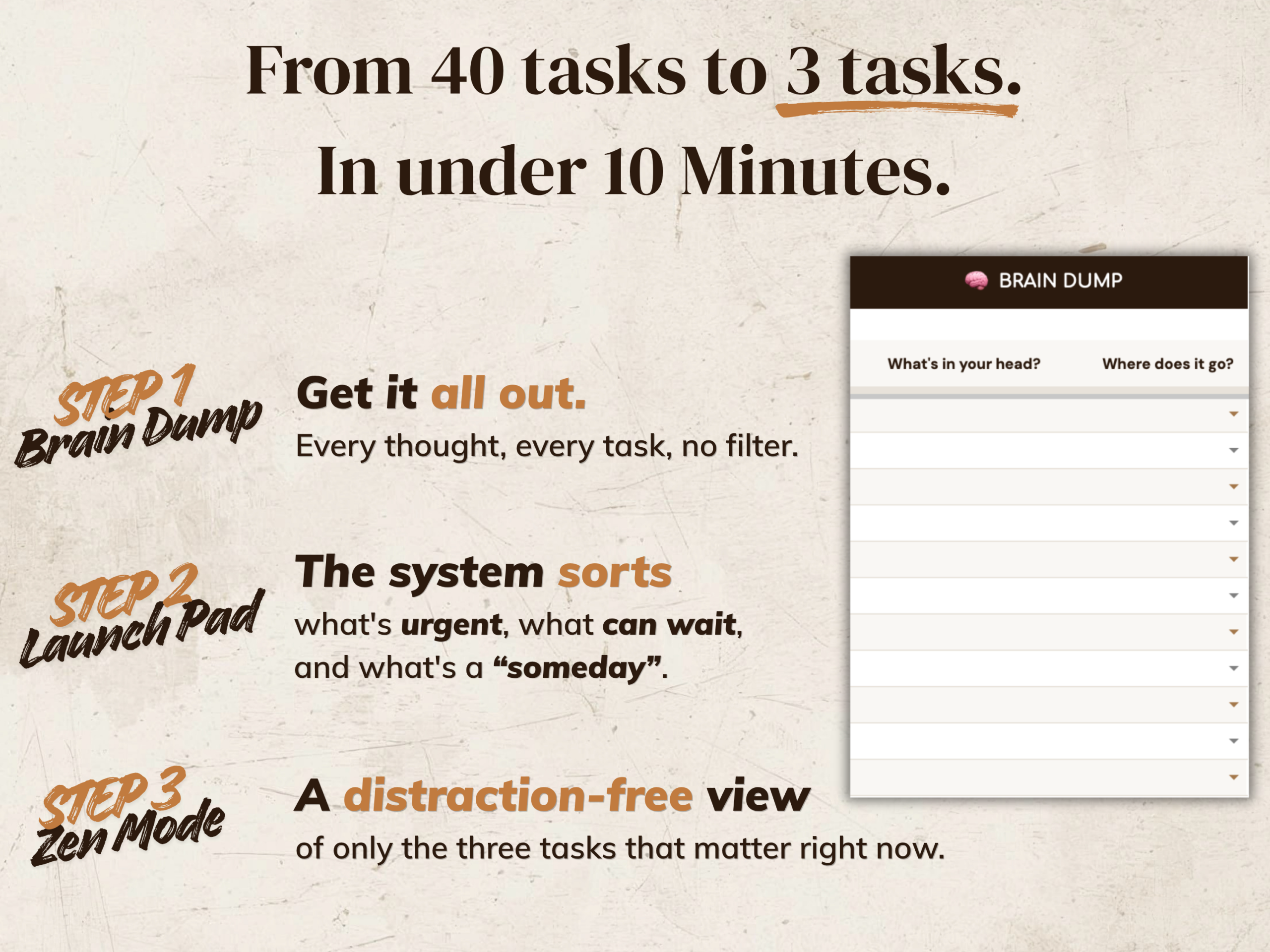 ADHD Brain Dump Planner - Google Sheets Template - Image 4